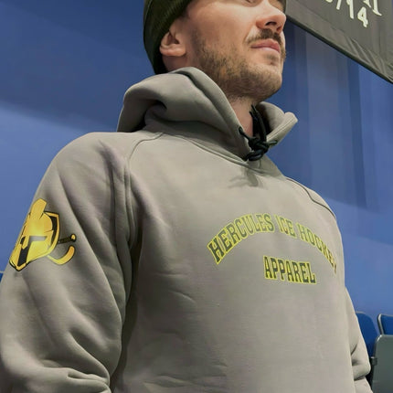 Hercules Varsity Hoodie Stone Grey