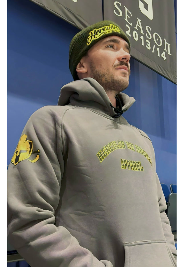 Hercules Varsity Hoodie Stone Grey
