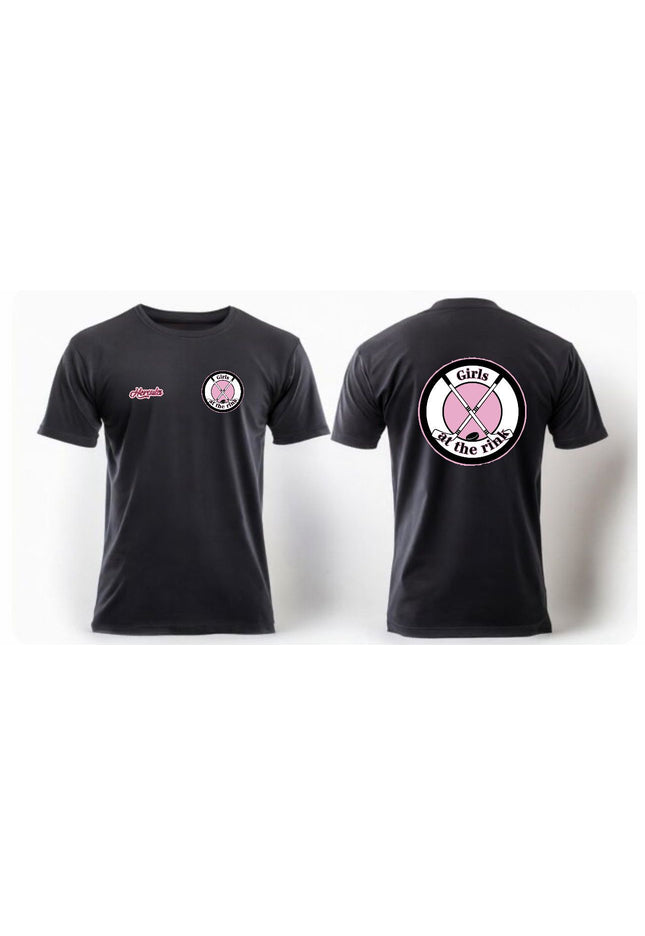 Adults Hercules X Girls at The Rink Circle Logo T Shirt