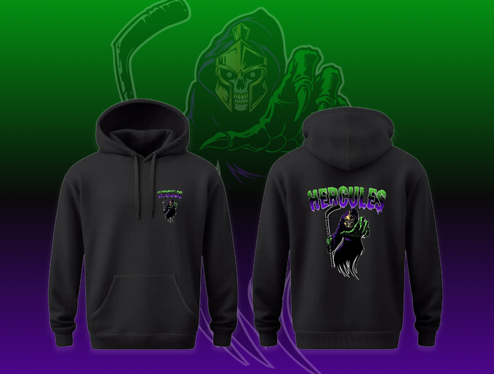 <h5>FEEL THE GRIP OF THE REAPER<strong> </strong>💀</h5><h2><span style="text-decoration:underline"><strong>LIMITED HALLOWEEN DROP</strong></span></h2><h6>Forged for Halloween, the Reaper Hoodie blends premium weight with a killer graphic.</h6><h6> Limited quantities, no restock!</h6>
